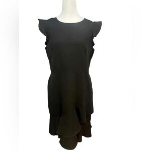 LOFT Wraparound Flounce Flare
Dress Ruffle Trim